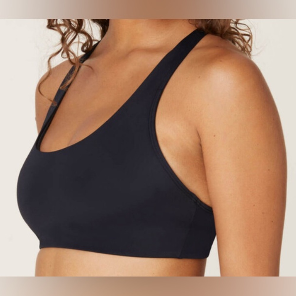 NWT Andie Swim Caledonia Swim Bikini Top Black Small
